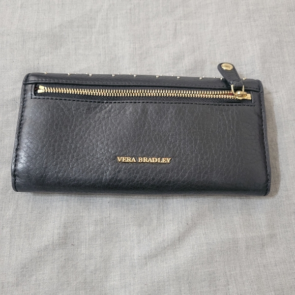 EUC Vera Bradley Genuine Leather Wallet With Studs - Picture 5 of 6